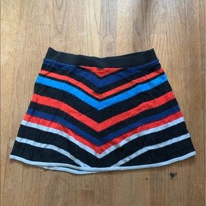Free people colorful knit striped skirt